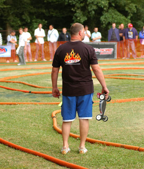Mick prepares for the first A final leg