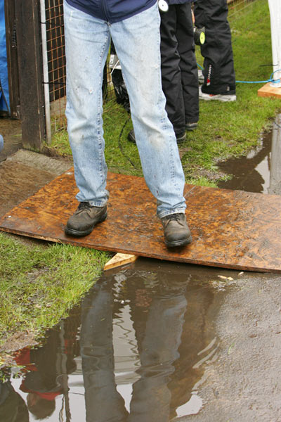 It was very wet